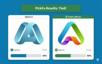 Tied PickFu poll results