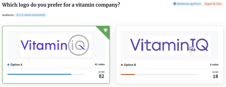 logo test for a vitamin company