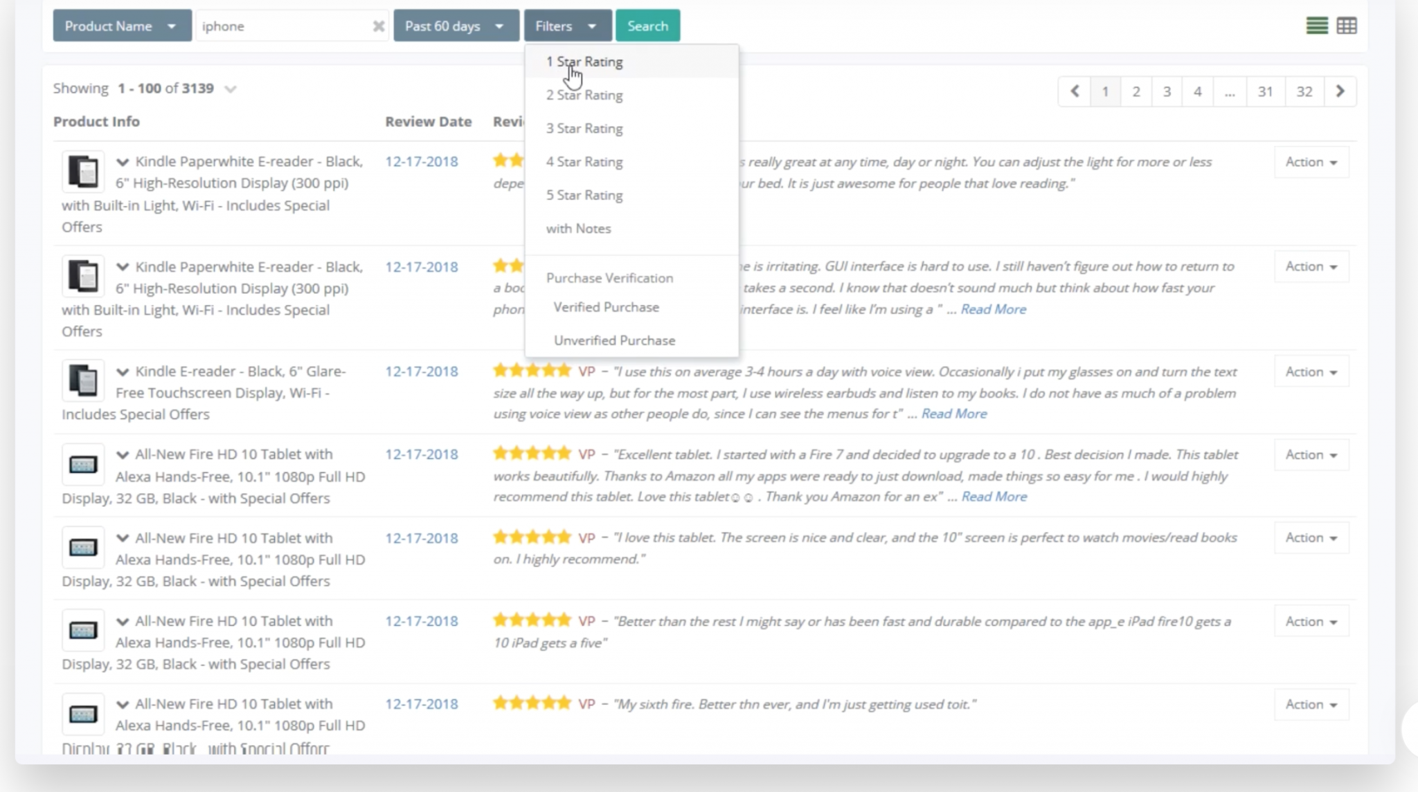 Amazon feedback tools: Feedback Whiz dashboard