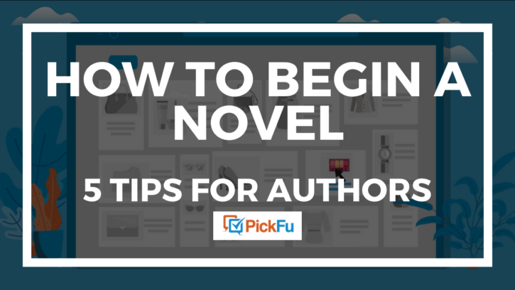 How to begin a novel