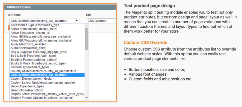 Magento A/B testing: Amasty