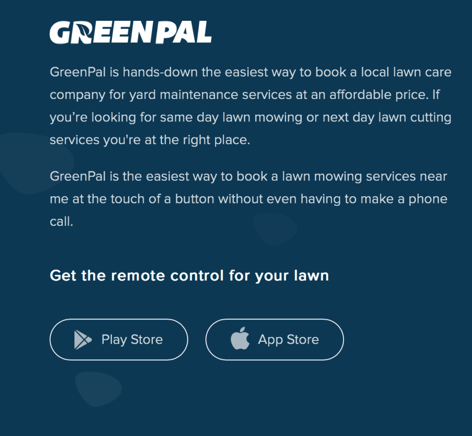 GreenPal elevator pitch