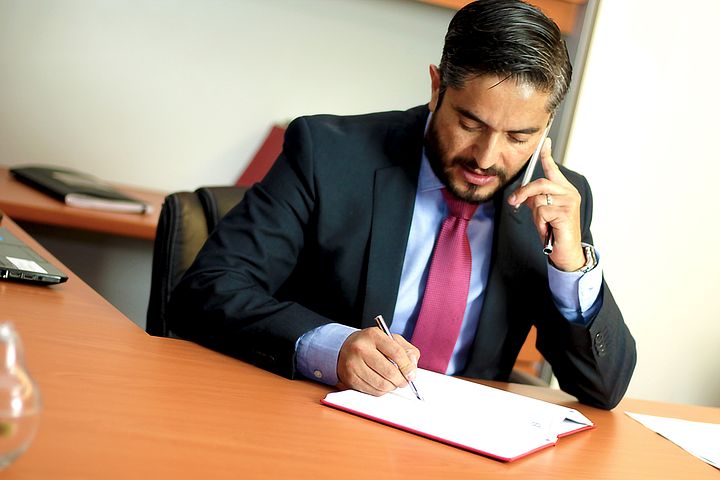 Likelihood of confusion: Lawyer talking in office 