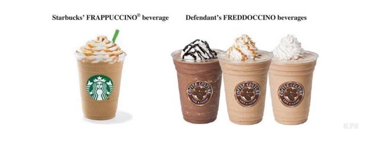 Likelihood of confusion: Starbucks Frappuccino vs. Freddoccino