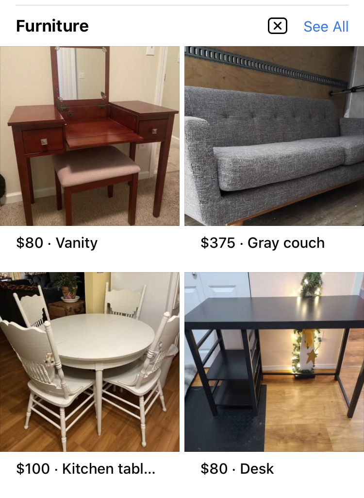 furniture for sale marketplace