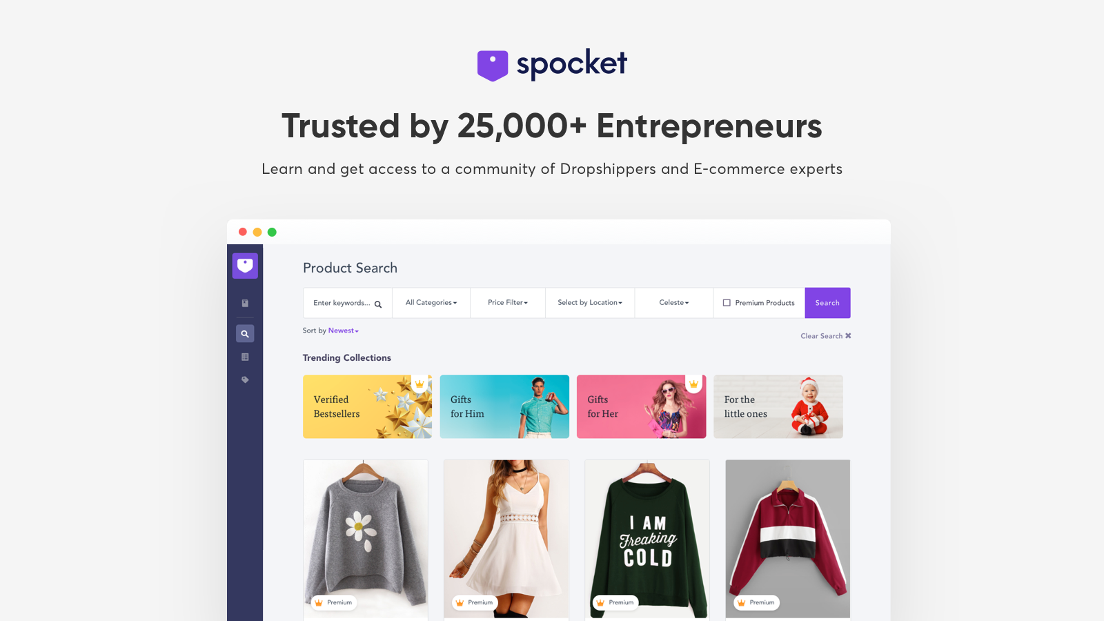 Print on demand for Shopify: Spocket app screenshot