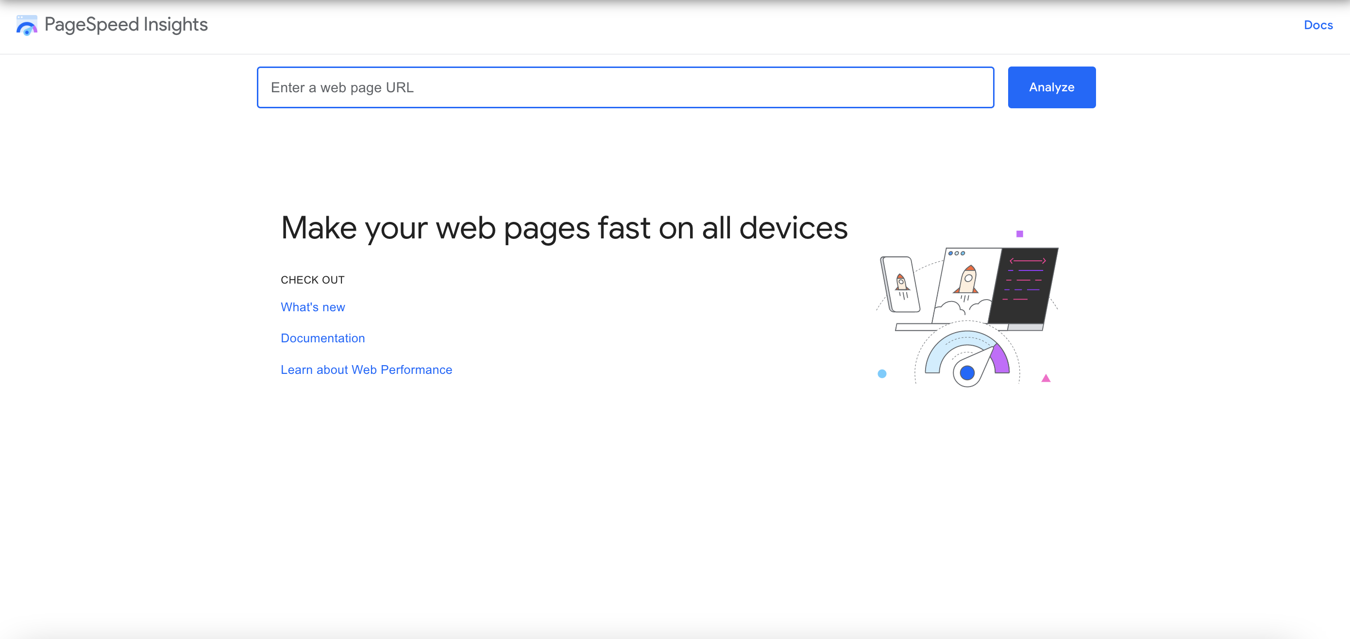 Screenshot of Google PageSpeed Insights 