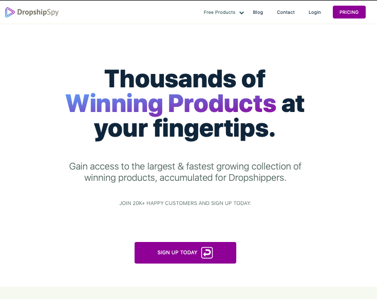 Dropship Spy for ecommerce product research