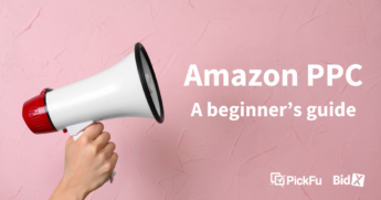 Picture of hand holding a megaphone with text – Amazon PPC: A beginner's guide