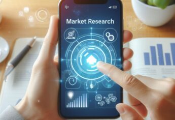 Finger-hitting-an-app-phone-with-market-research-on-it