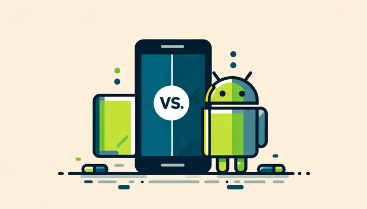 iOS-vs-Android-schematic-image-little-robot-vs-phone