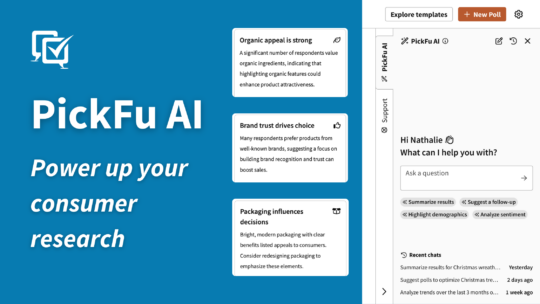 PickFu AI: power up your consumer research